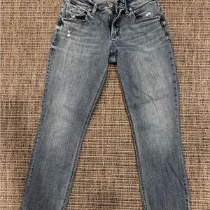 Silver Jeans Women's Distressed Blue Boyfriend Jeans 27 X 29